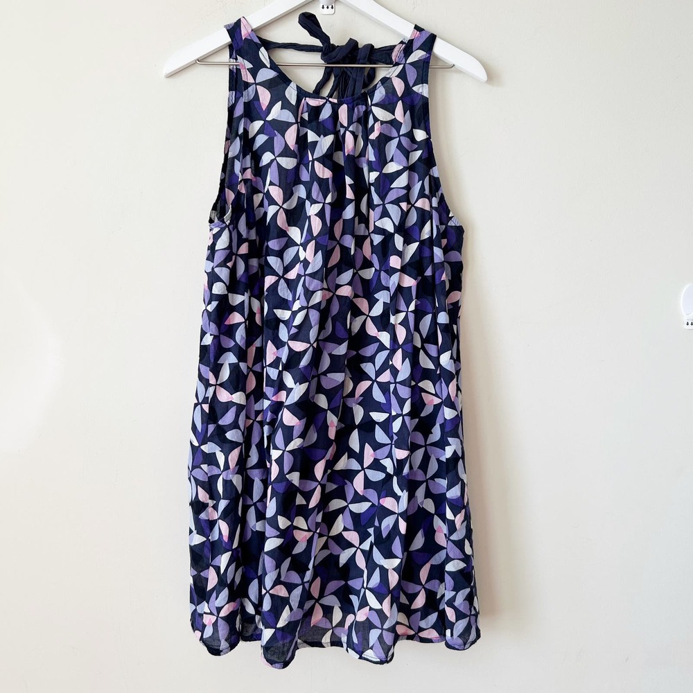 Kate Spade NY Dress Size M Summer Mini Lightweight Swing A-Line Blue